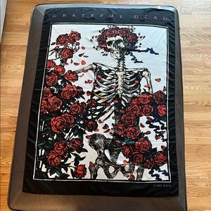 Grateful Dead Skeleton and Roses Scarf